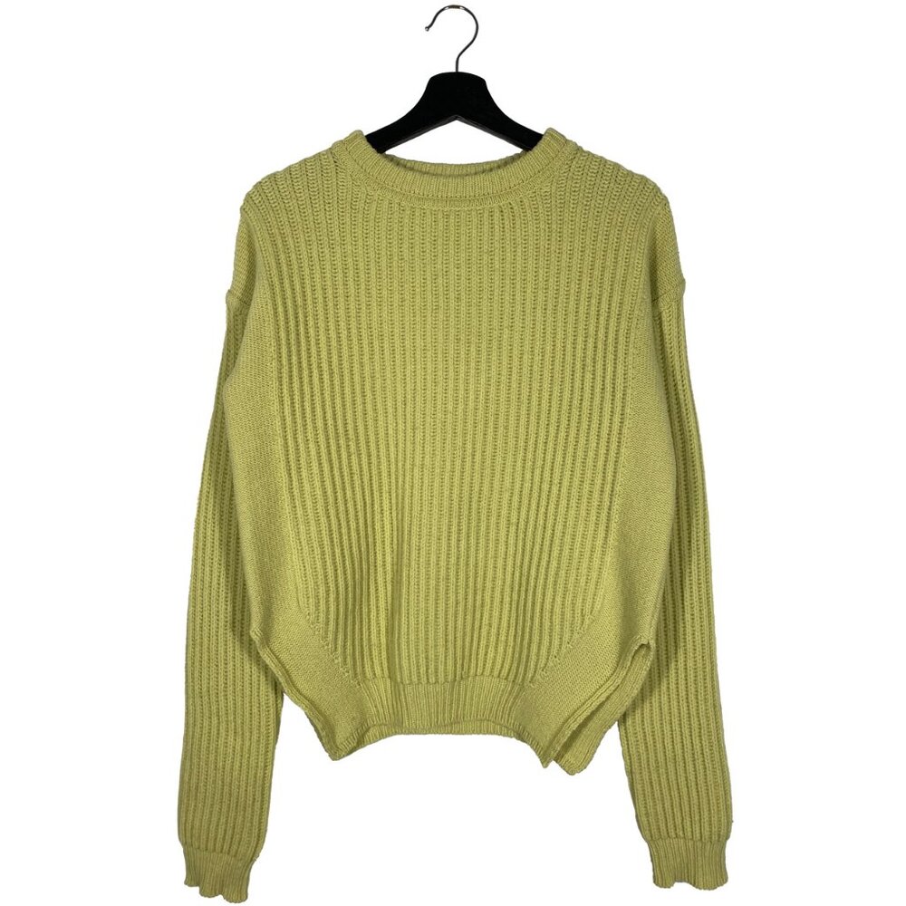 RP18F4660-KTI Rick Owens F/W18 Sisyphus Fisherman Knit 62 Lime womens size XS